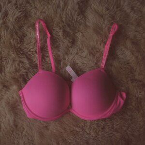 Victoria Secret PINK Wear Everywhere Push Up Bra 36B Polka Dot Excellent